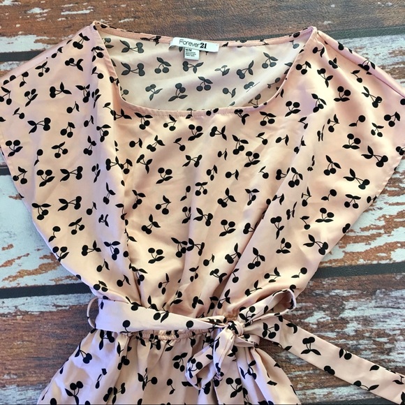 FOREVER 21 CHERRY DRESS - Picture 1 of 2